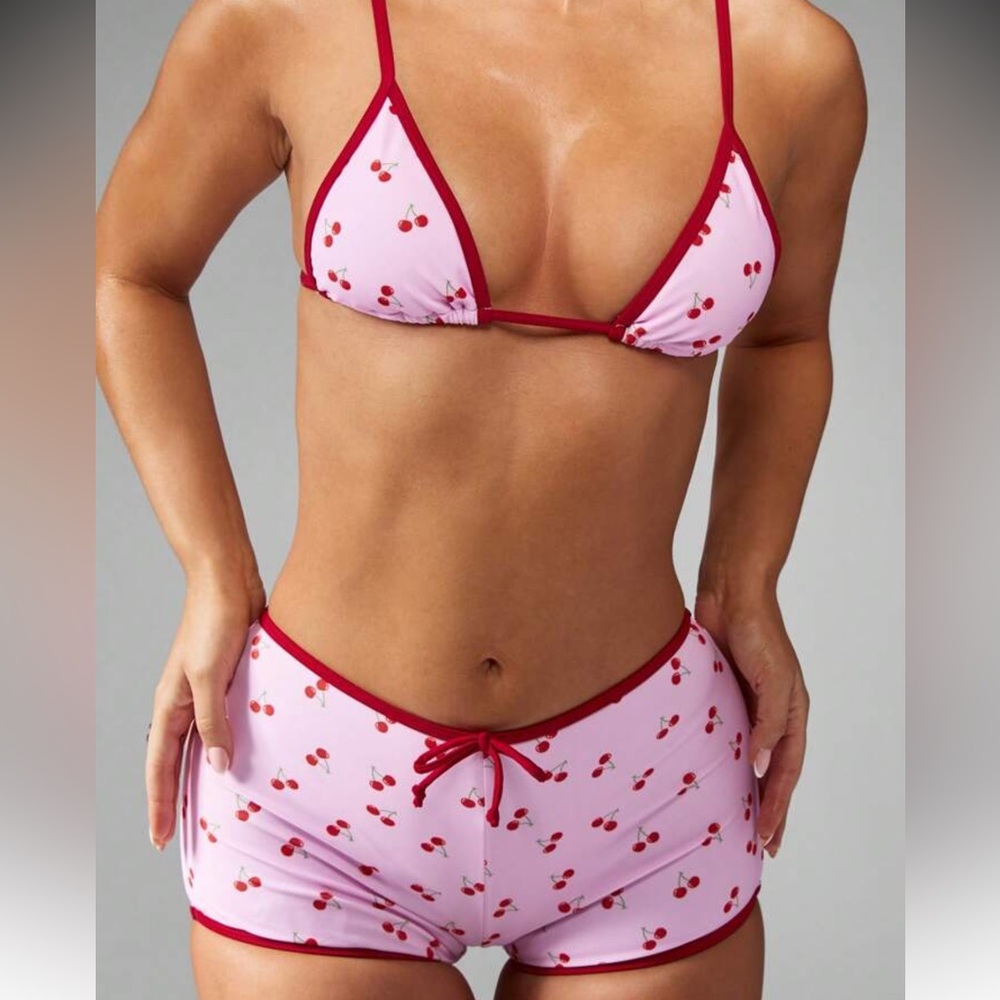 Missguided Cherry Pattern Bikini
